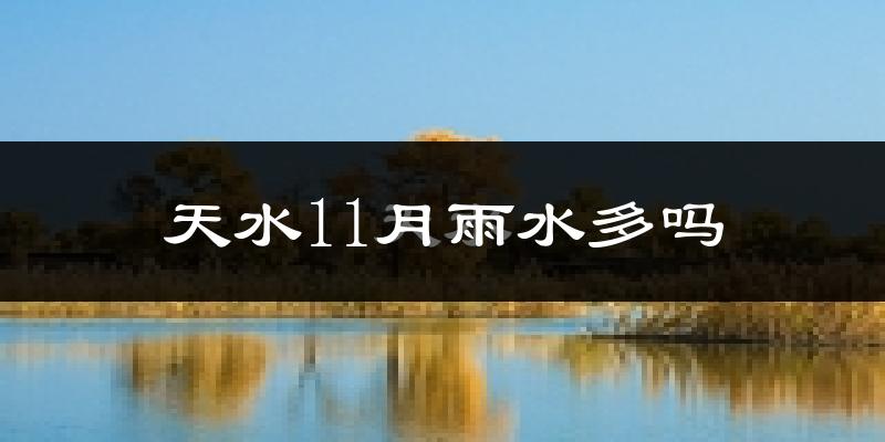 天水11月雨水多吗?