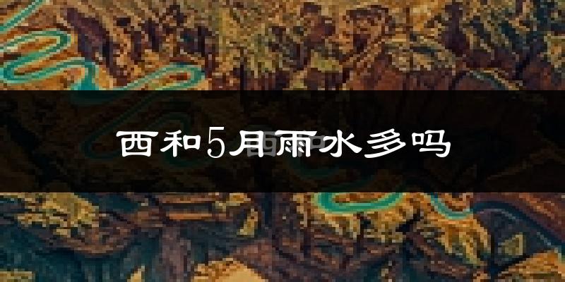 西和5月雨水多吗?
