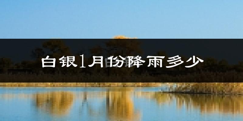 白银1月份降雨多少?