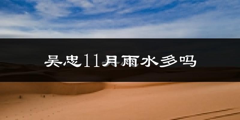 吴忠11月雨水多吗?