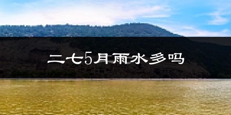二七5月雨水多吗?