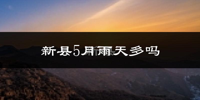 新县5月雨天多吗?