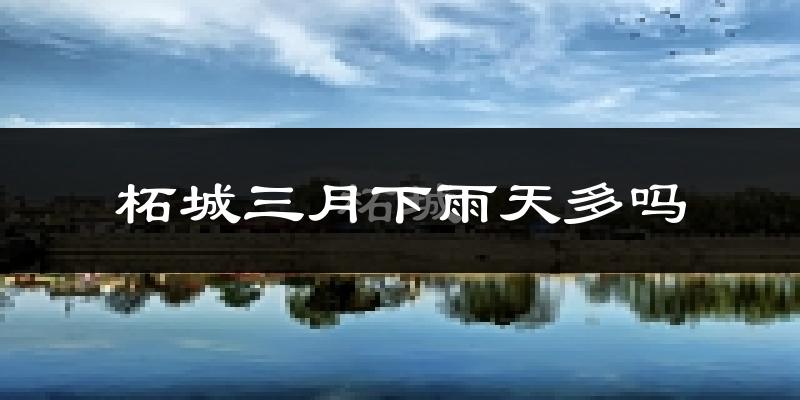 柘城三月下雨天多吗?柘城3月份降雨量多少?