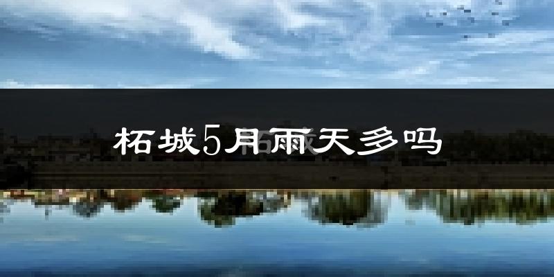 柘城5月雨天多吗?