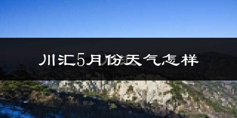 川汇5月份天气怎样?川汇五月冷吗?
