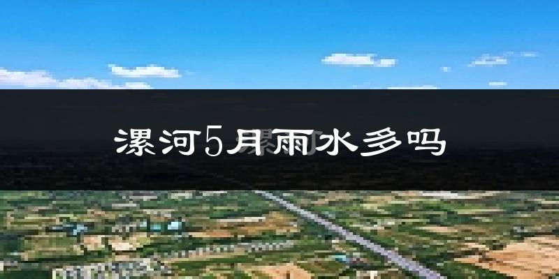 漯河5月雨水多吗?