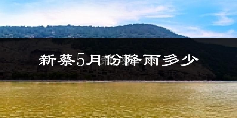 新蔡5月份降雨多少?
