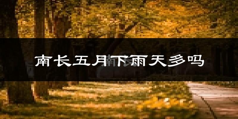南长五月下雨天多吗?南长5月份降雨量多少?