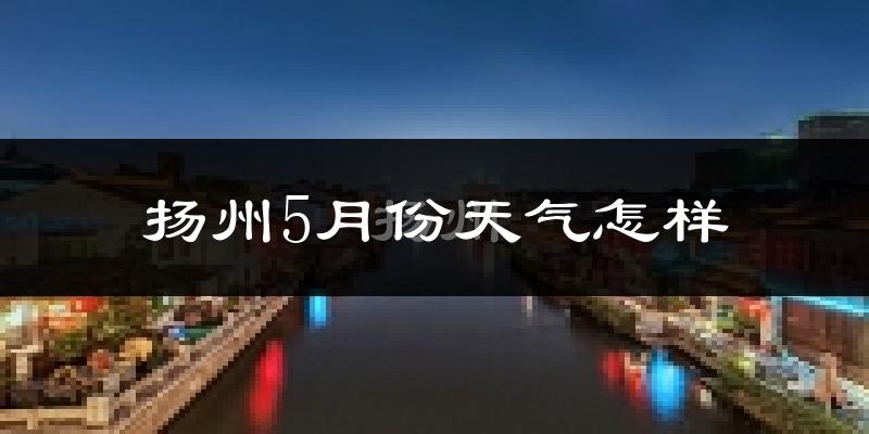 扬州5月份天气如何?很热吗?