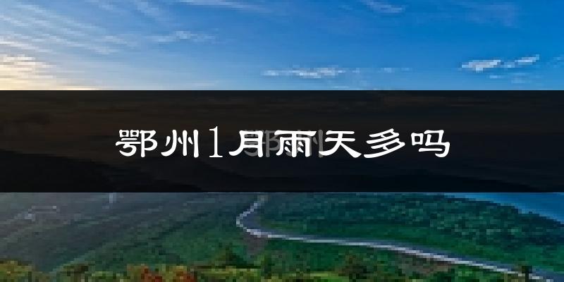 鄂州1月雨天多吗?