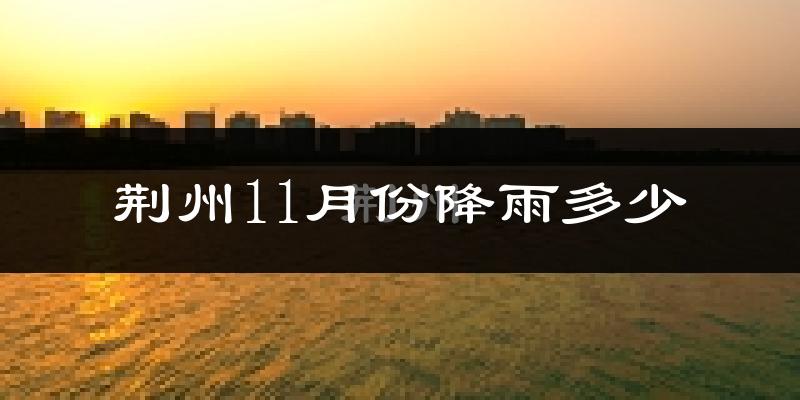 荆州11月份降雨多少?