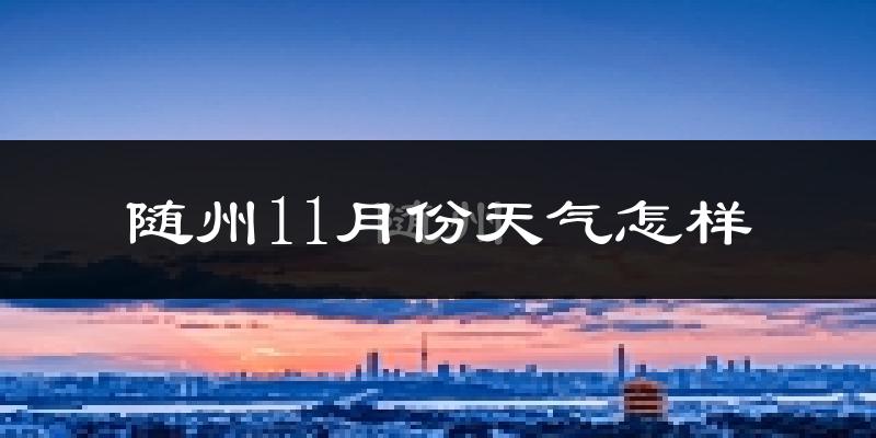 随州11月份天气怎样?随州十一月冷不冷?