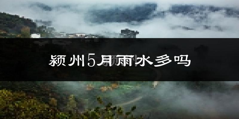 颍州5月雨水多吗?