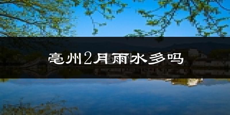 亳州2月雨水多吗?