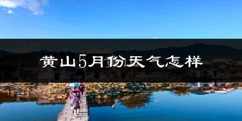 黄山5月份天气怎样?黄山五月冷吗?