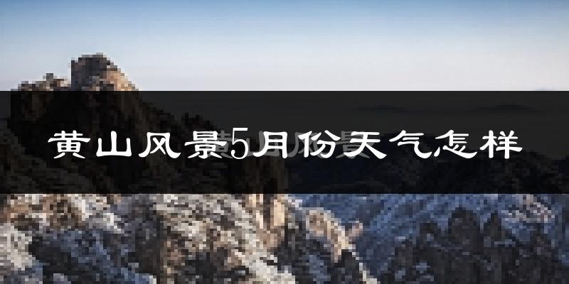 黄山风景5月份天气怎样?黄山风景五月冷不冷?