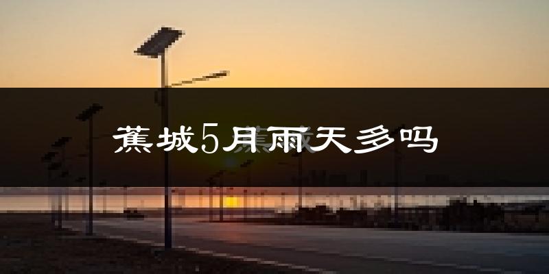 蕉城5月雨天多吗?