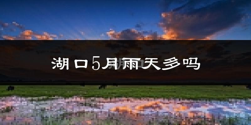湖口5月雨天多吗?