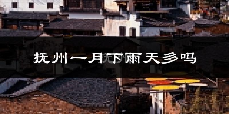 抚州一月下雨天多吗?抚州1月份降雨量多少?