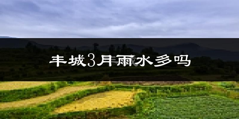 丰城3月雨水多吗?