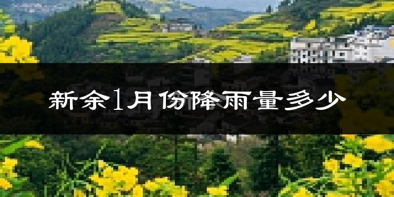 新余1月份降雨量多少?新余一月下雨多吗?
