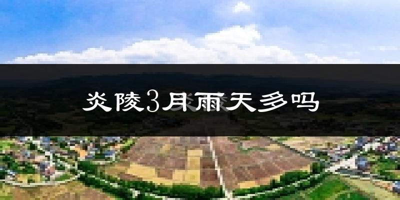 炎陵3月雨天多吗?