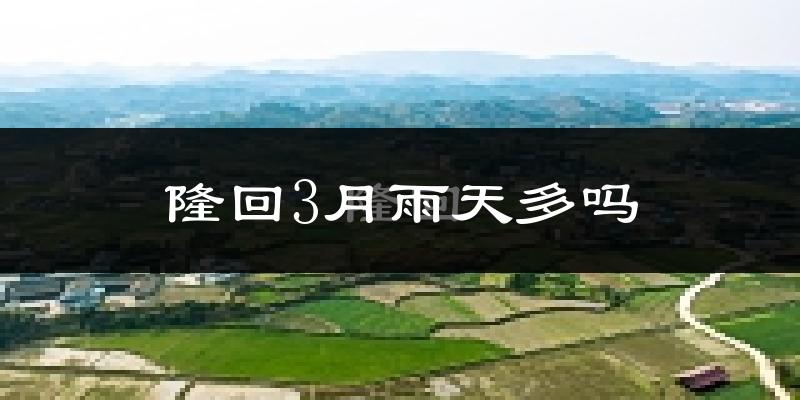 隆回3月雨天多吗?