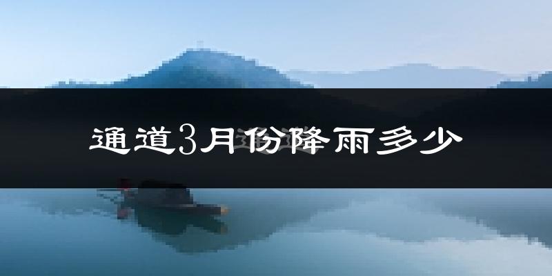 通道3月份降雨多少?