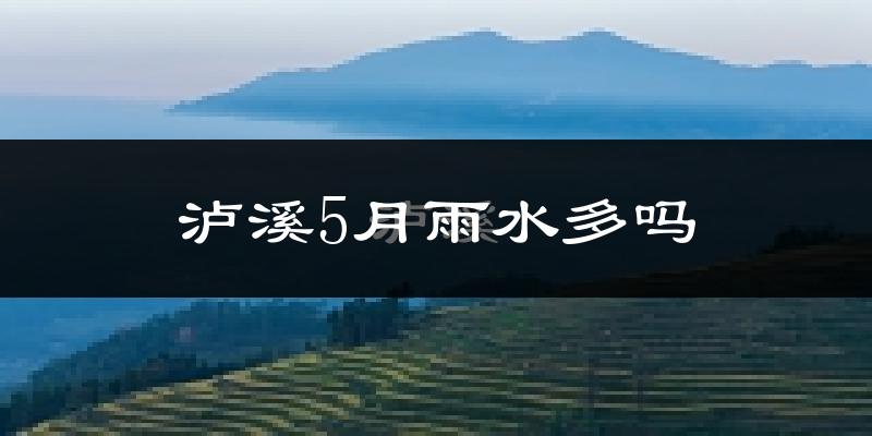 泸溪5月雨水多吗?