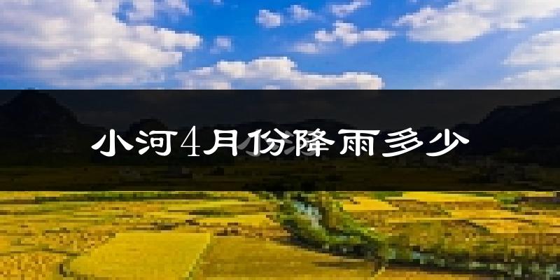 小河4月份降雨多少?