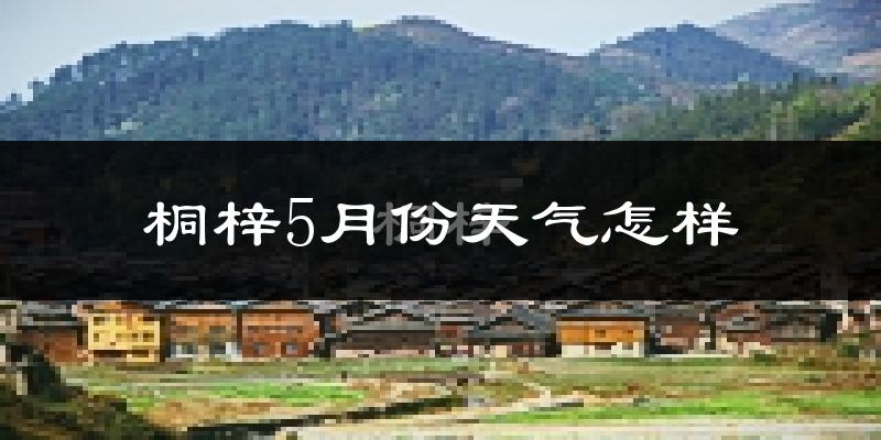 桐梓县5月份天气如何?很热吗?
