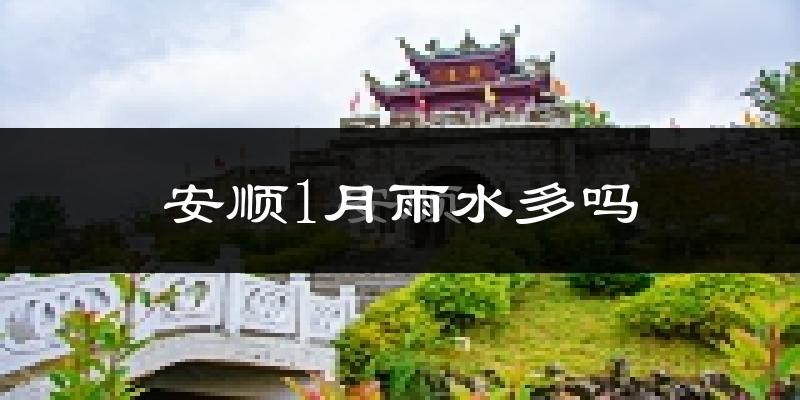 安顺1月雨水多吗?