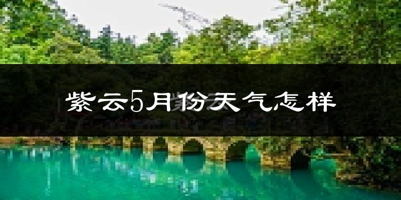 紫云5月份天气如何?很热吗?
