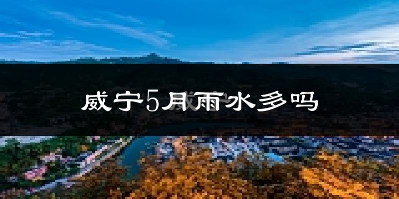 威宁5月雨水多吗?