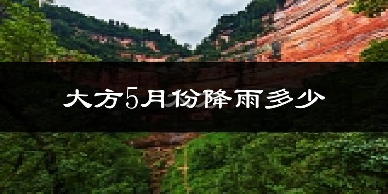 大方5月份降雨多少?