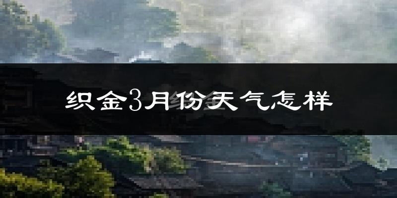 织金县3月份天气如何?冷吗?