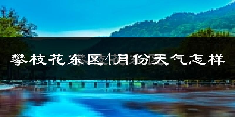 攀枝花东区4月份天气怎样?攀枝花东区四月冷不冷?