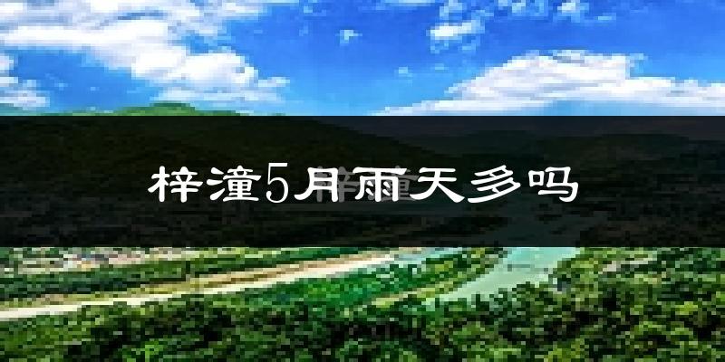 梓潼5月雨天多吗?