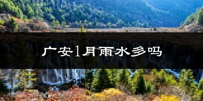 广安1月雨水多吗?