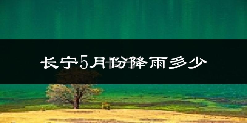 长宁5月份降雨多少?