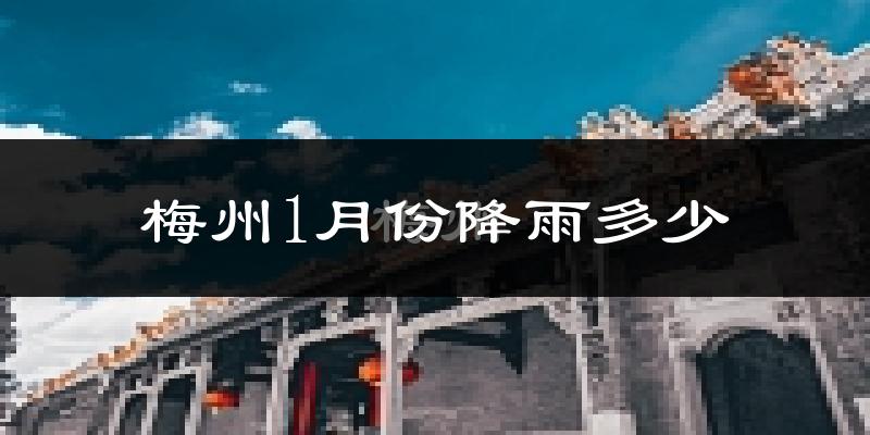 梅州1月份降雨多少?