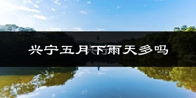 兴宁五月下雨天多吗?兴宁5月份降雨量多少?