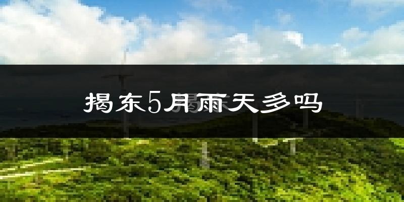 揭东5月雨天多吗?