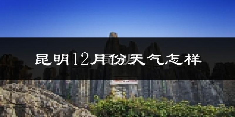 昆明12月份天气怎样?昆明十二月冷不冷?
