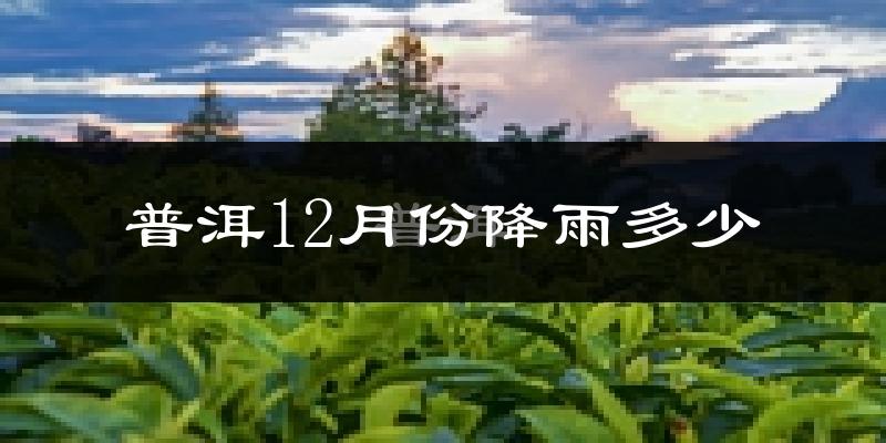 普洱12月份降雨多少?