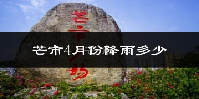 芒市4月份降雨多少?