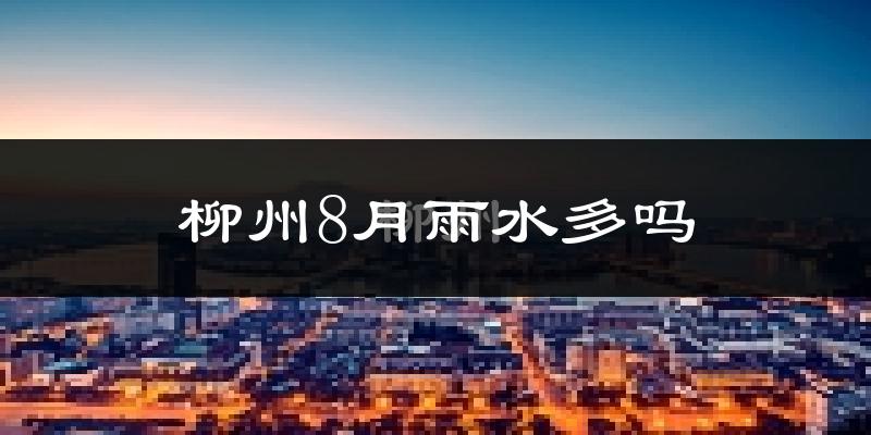 柳州8月雨水多吗?