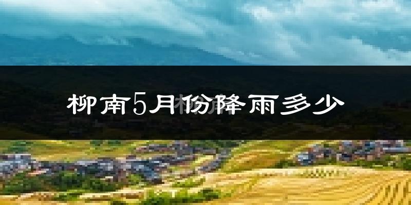 柳南5月份降雨多少?