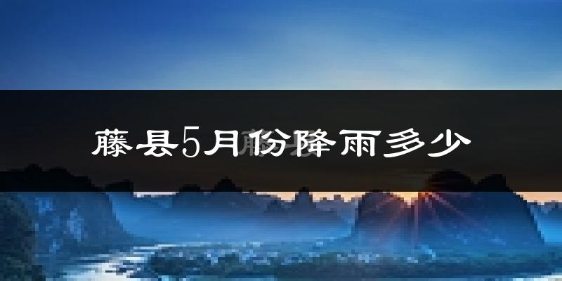 藤县5月份降雨多少?