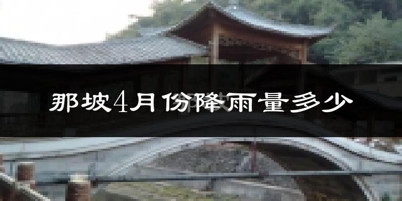 那坡4月份降雨量多少?那坡四月下雨多吗?
